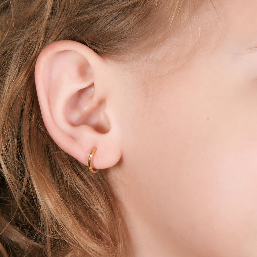 Children's 9ct Gold Hinged Hoop Earrings