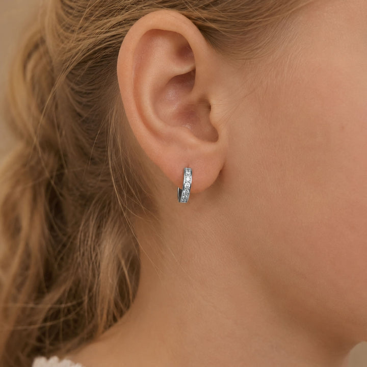 Children's Sterling Baby Huggie Hoop Earrings