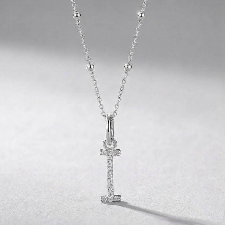 Silver Initial Pendant I