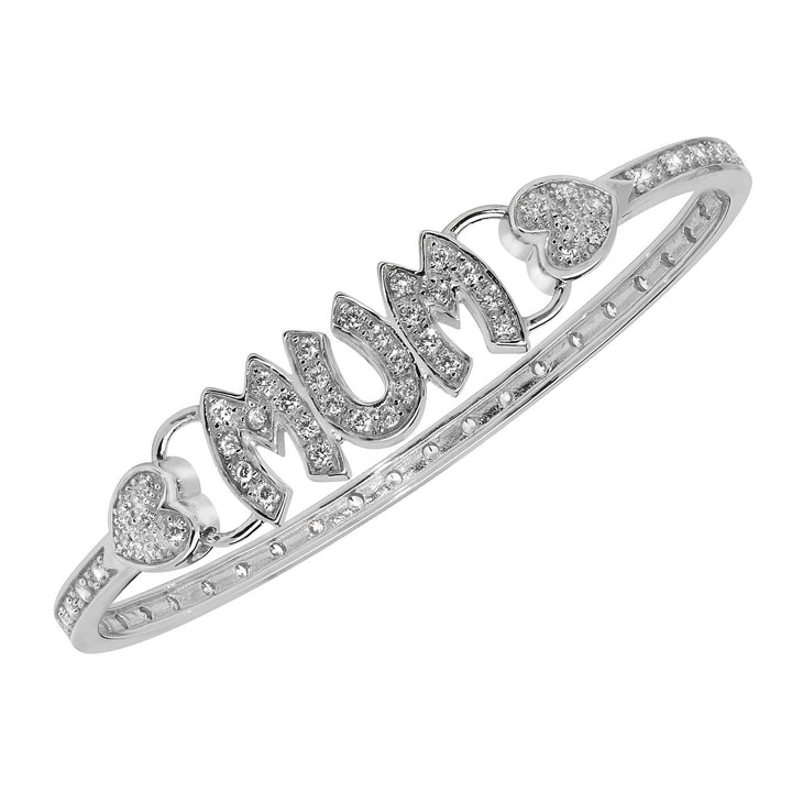 Sterling Silver MUM Bangle