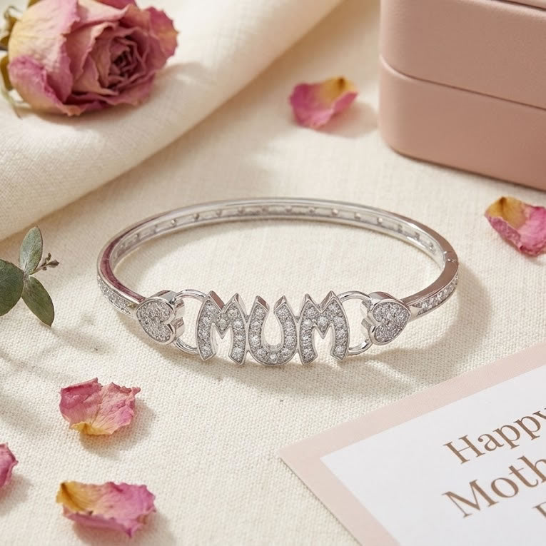 Sterling Silver MUM Bangle