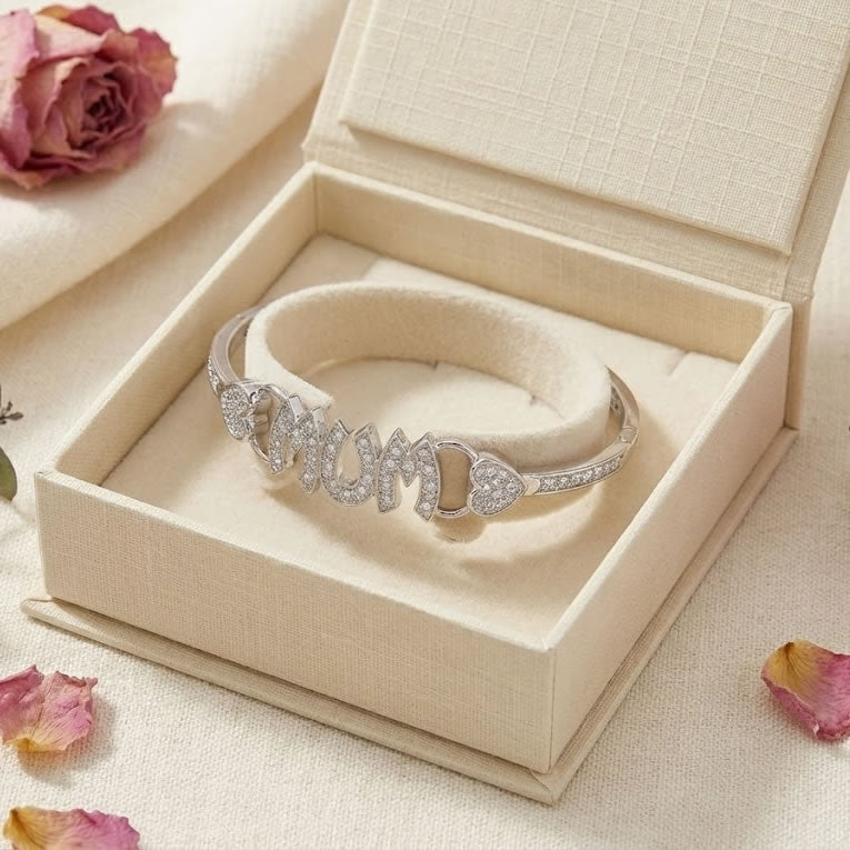 Sterling Silver MUM Bangle