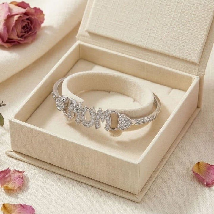 Sterling Silver MUM Bangle