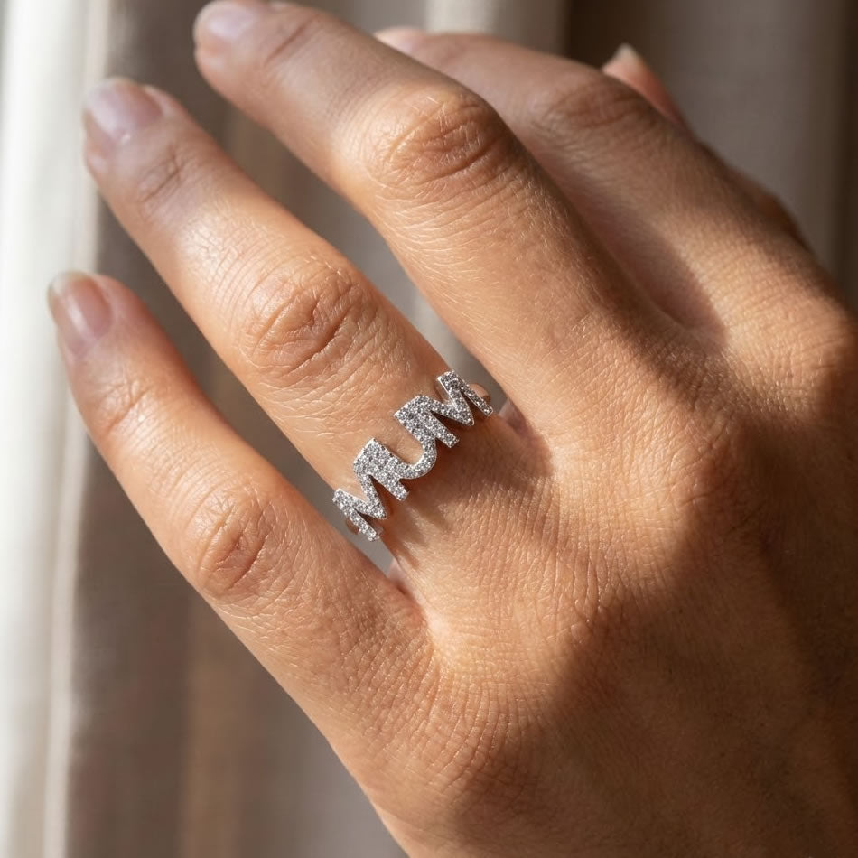 Sterling Silver MUM Ring