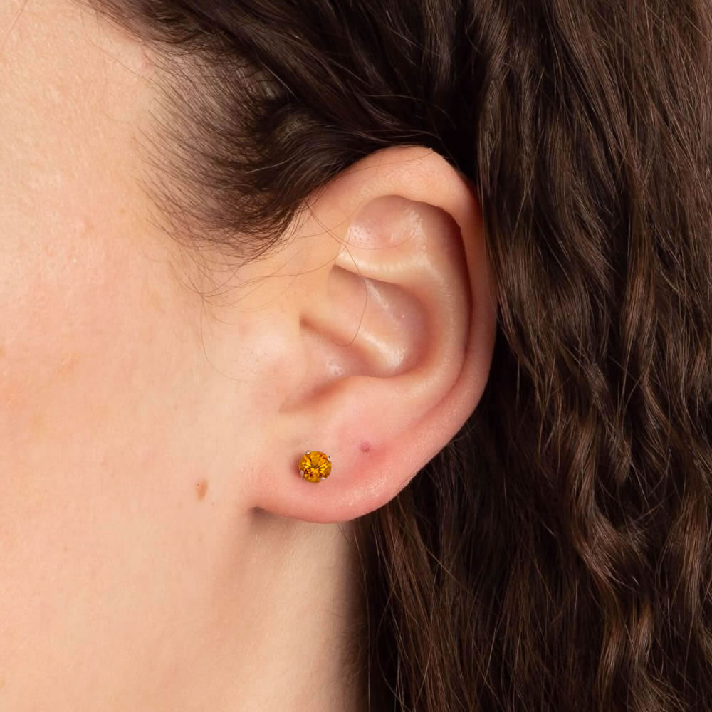 9ct Gold November Birthstone Stud Earrings