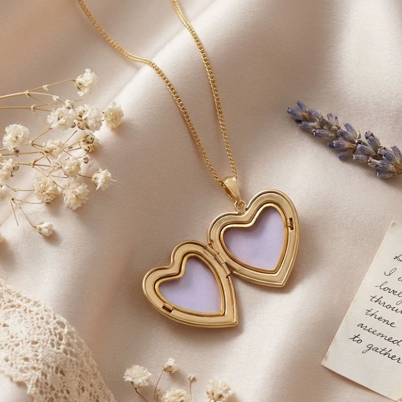 9ct Gold Diamond Heart Locket