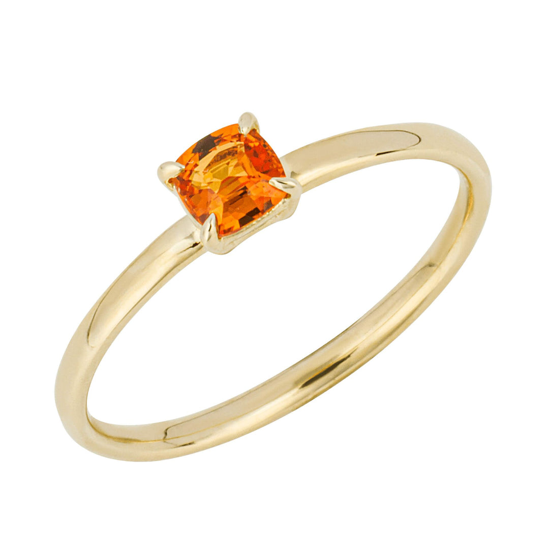 9ct Gold Orange Sapphire Ring