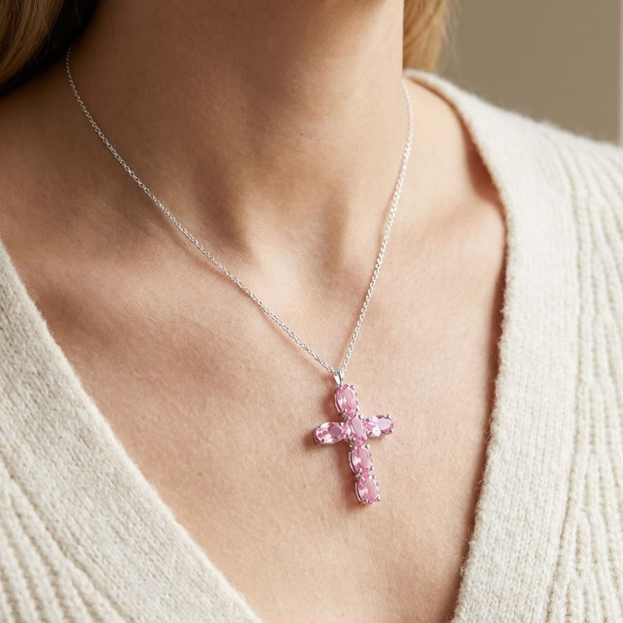 Sterling Silver Cross Pendant Necklace