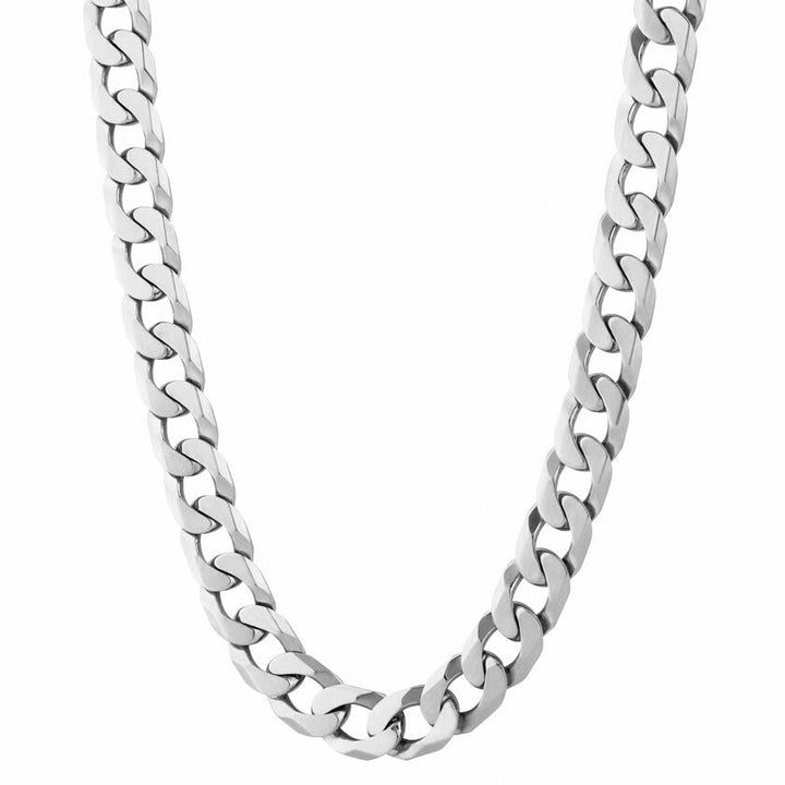 Mens silver Curb Chain 10mm