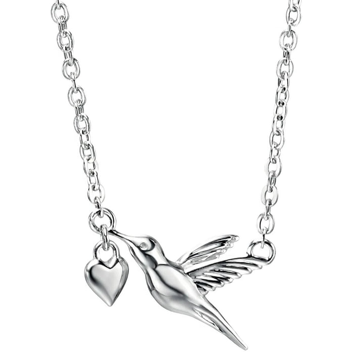Sterling Silver Hummingbird Necklace