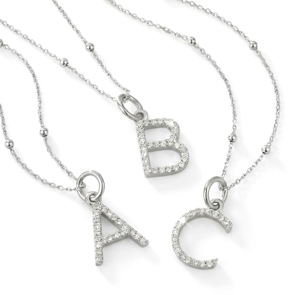 Silver Initial Pendants