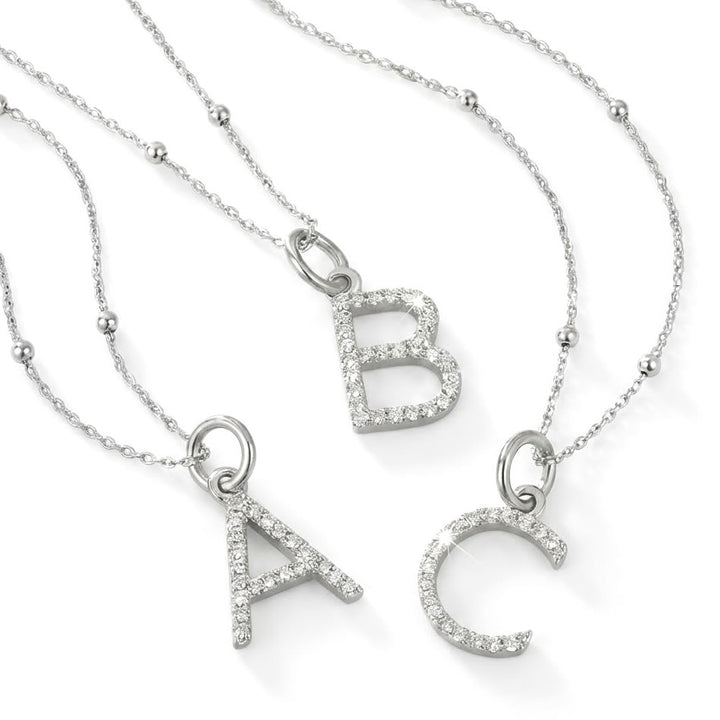 Silver Initial Pendants