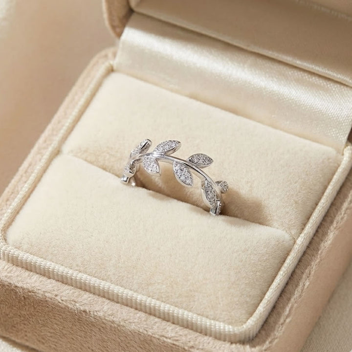 Silver Olive Leaf Ring