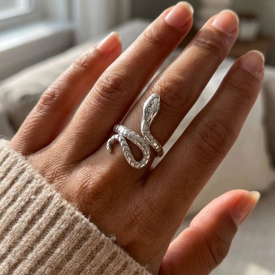 Sterling Silver Snake Ring