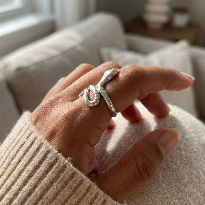 Sterling Silver Snake Ring