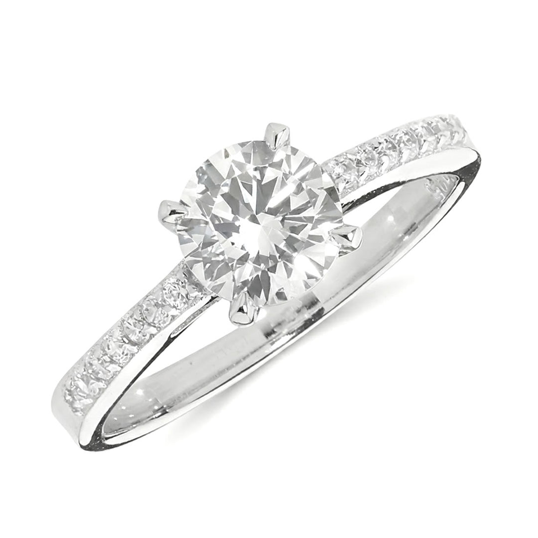 Sterling Silver Solitaire Ring