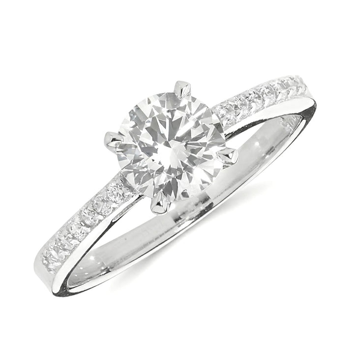 Sterling Silver Solitaire Ring