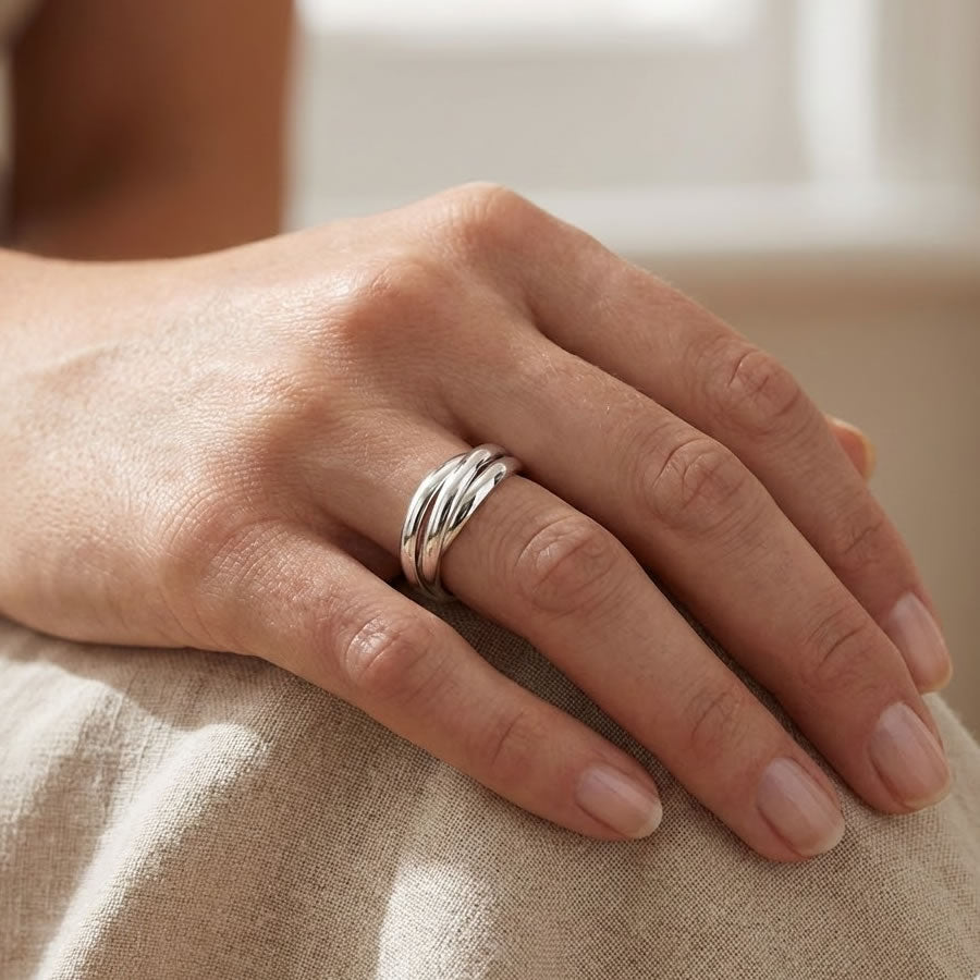 Sterling Silver Trinity Ring