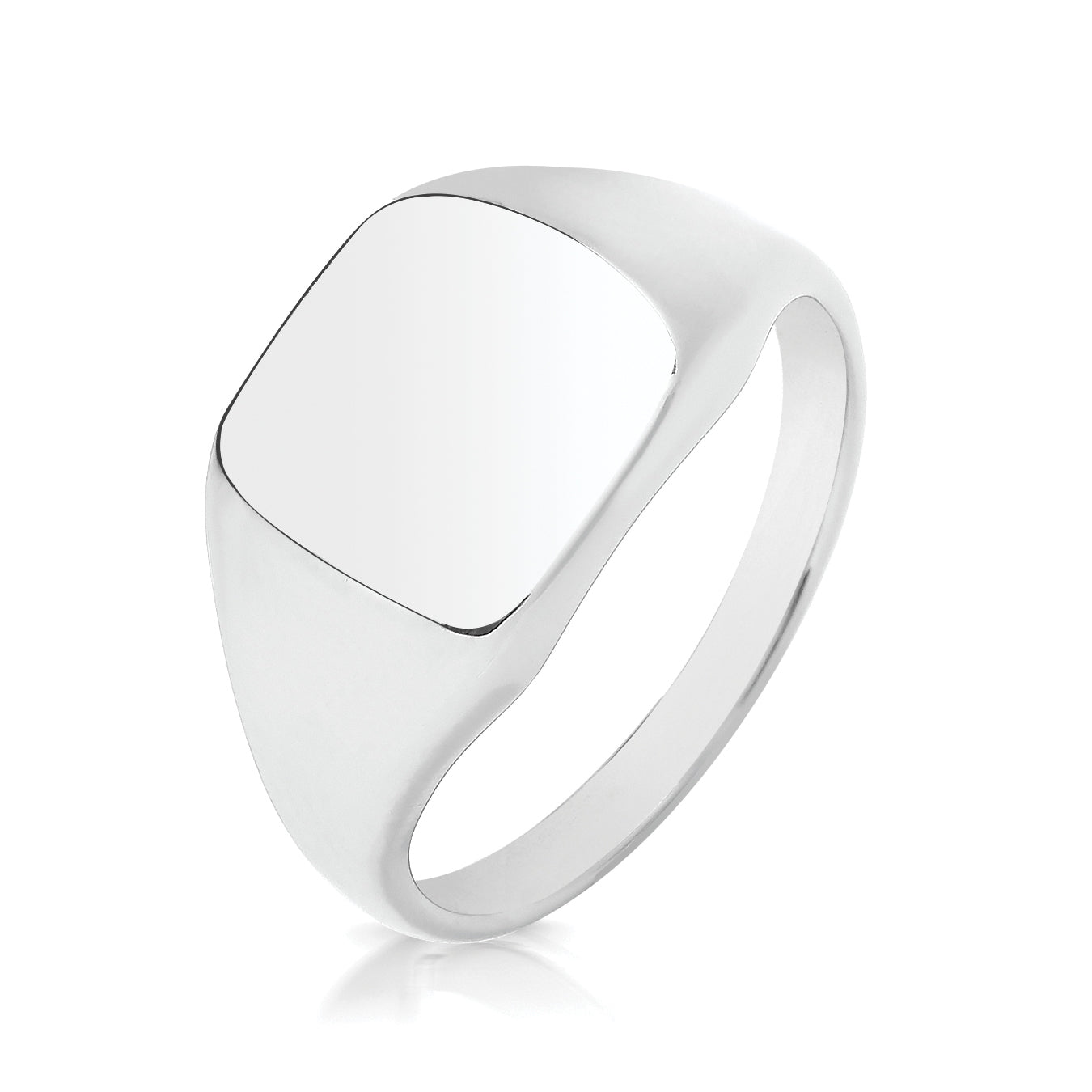 Punk Crown Pattern Mens Signet Ring Square Titanium Stainless Steel Crystal Jewelry From Band Rings - Price 13.13