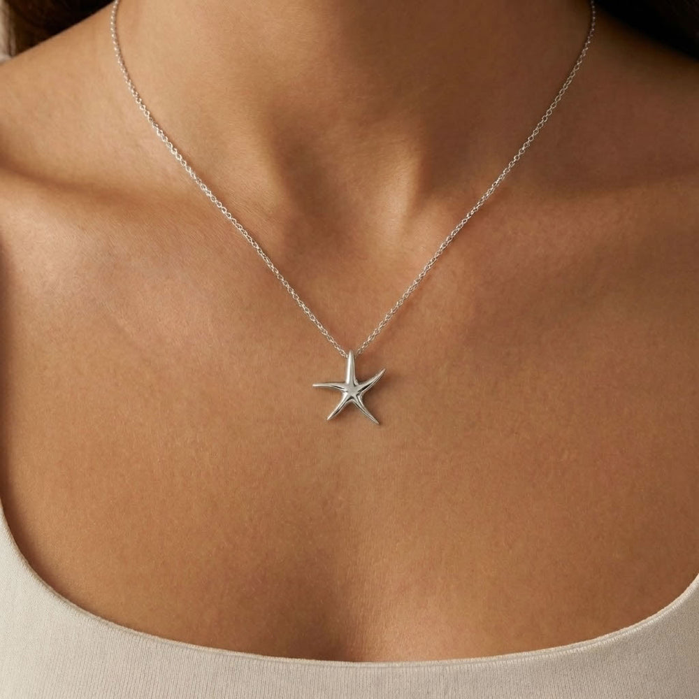 Sterling Silver Starfish Necklace