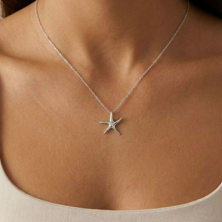 Sterling Silver Starfish Necklace