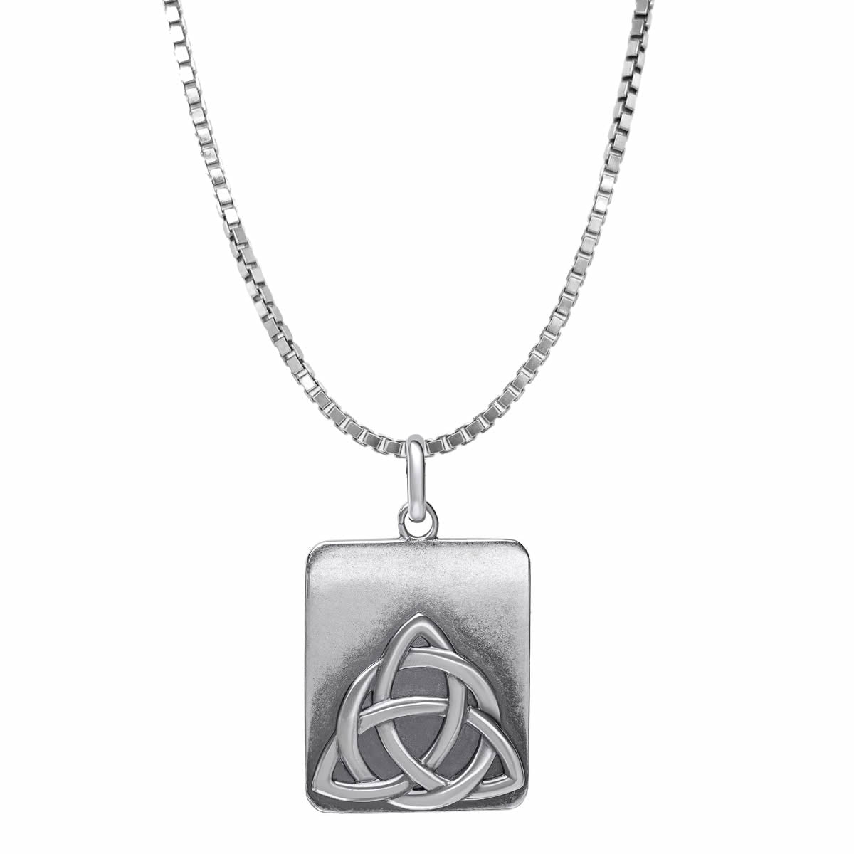 Sterling silver celtic deals knot necklace