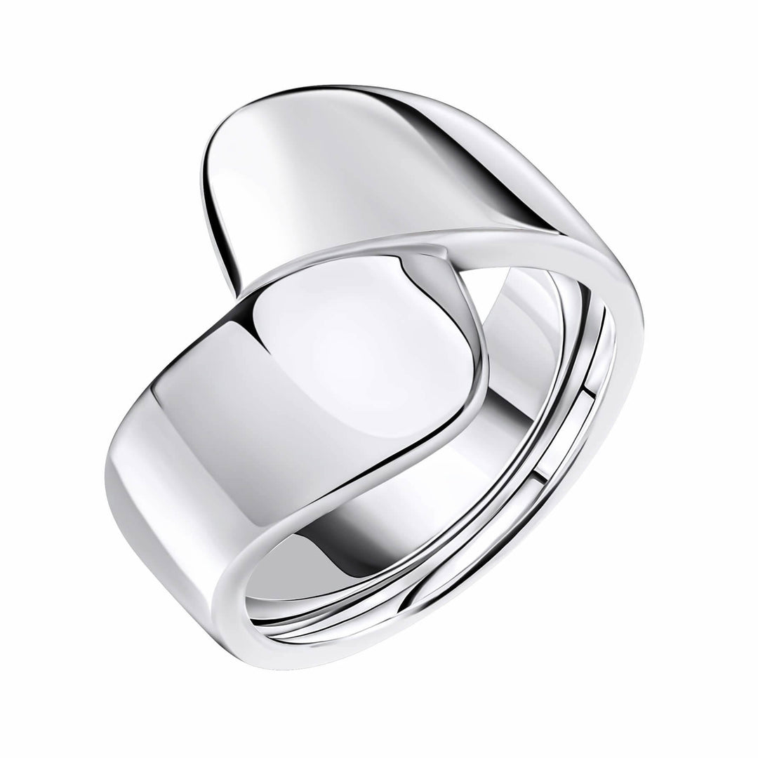 Sterling Silver Solid Wrap Around Ring
