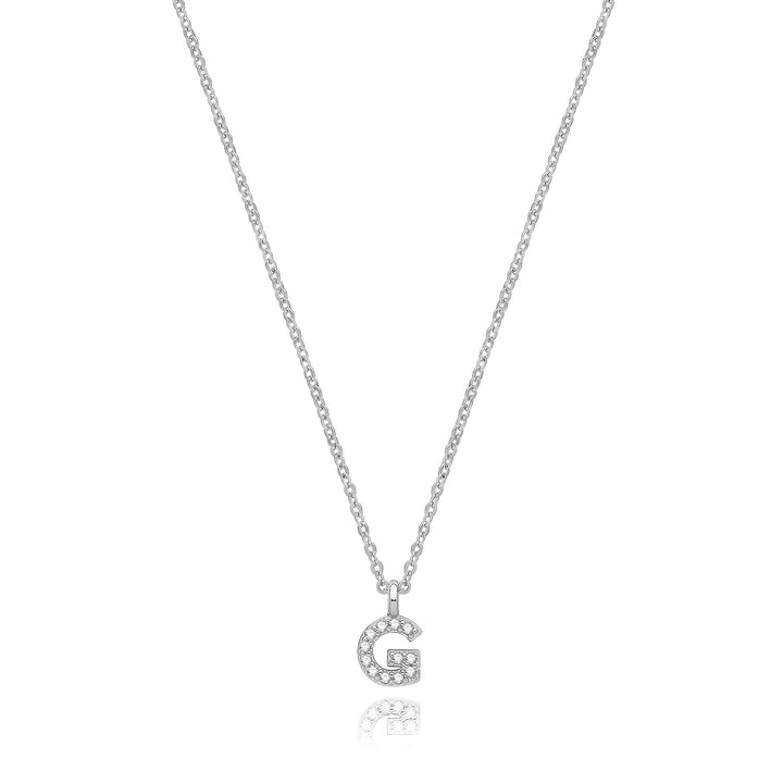 Sterling Silver Mini Initial Letter Necklace