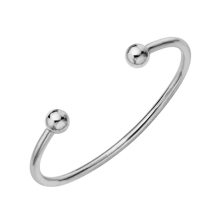 Sterling Silver Solid Torque Baby Bangle
