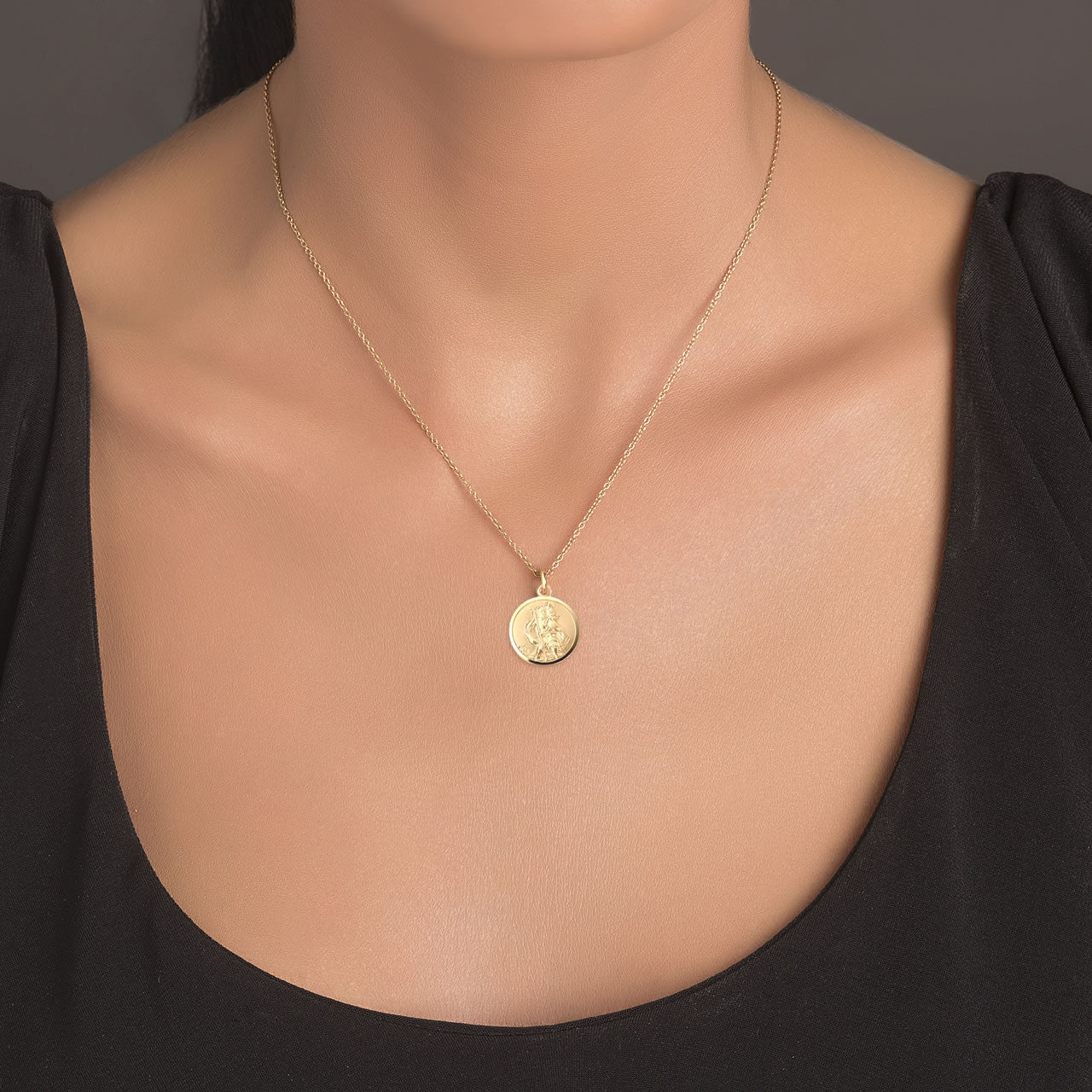 St christopher sales necklace womens