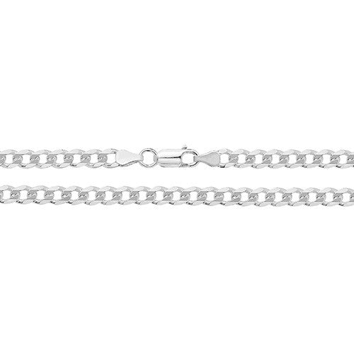 Men's Solid Silver Curb Chain 5mm