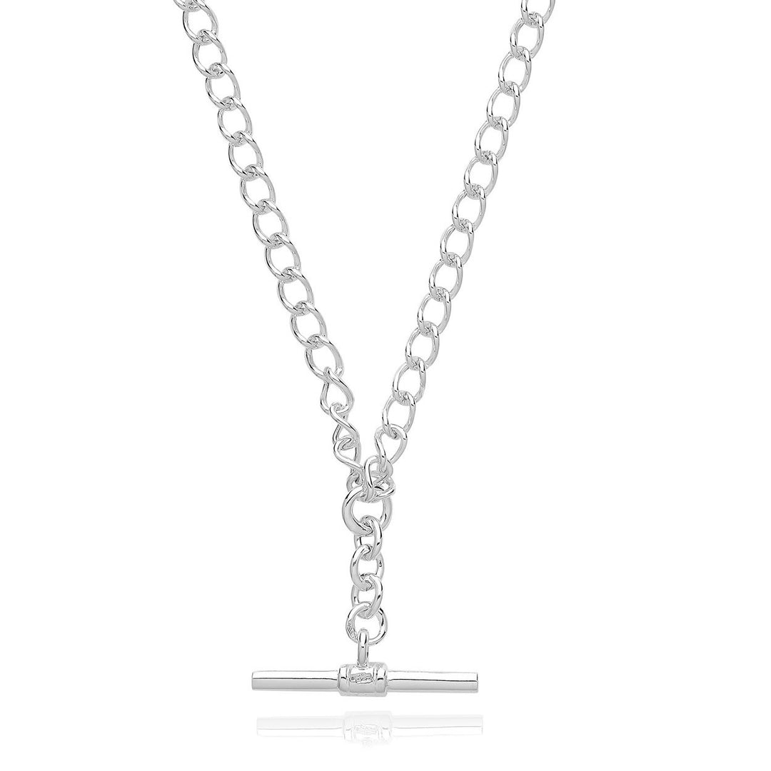Silver Tbar Chain Necklace