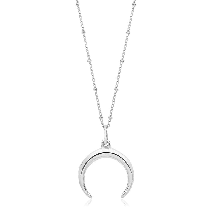 Sterling Silver Crescent Necklace