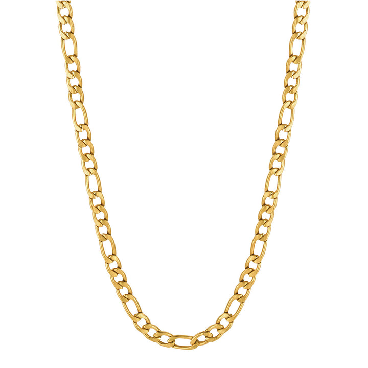 Men's 18ct Gold Plated Figaro Chain