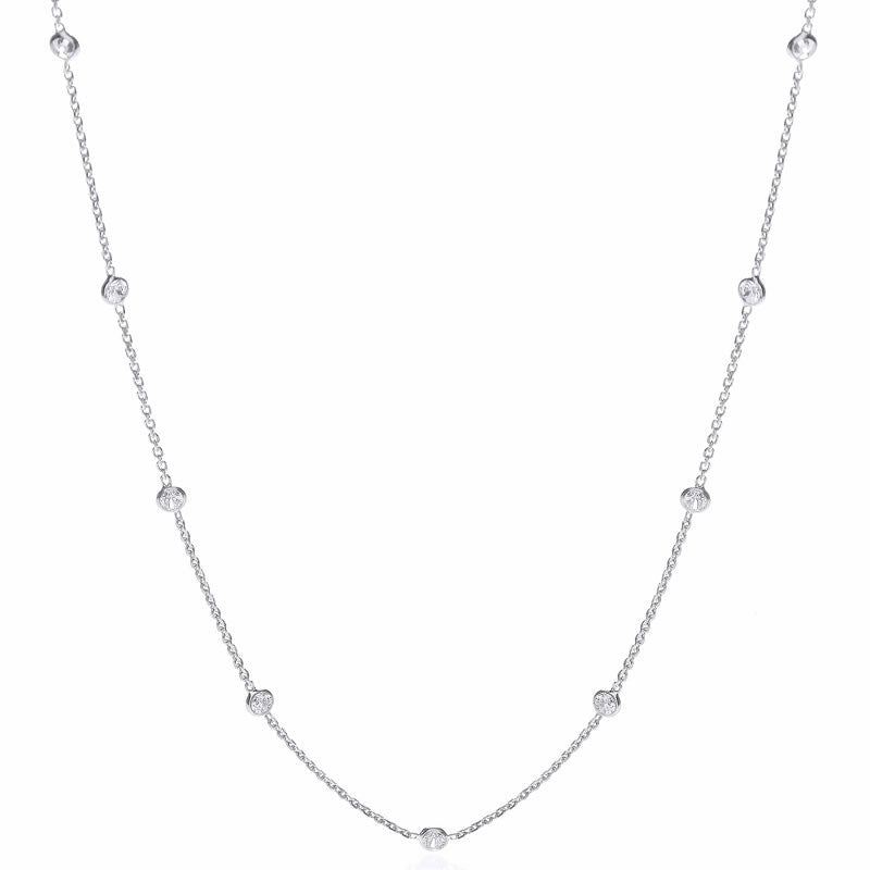 Cubic zirconia station deals necklace