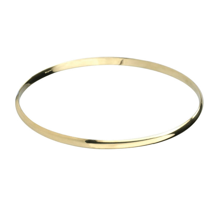 9ct Gold 3mm Solid Bangle Bracelet