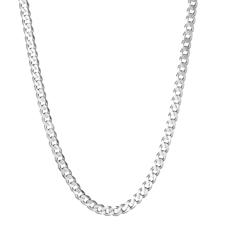 Men's Sterling Silver Curb Chain 6mm