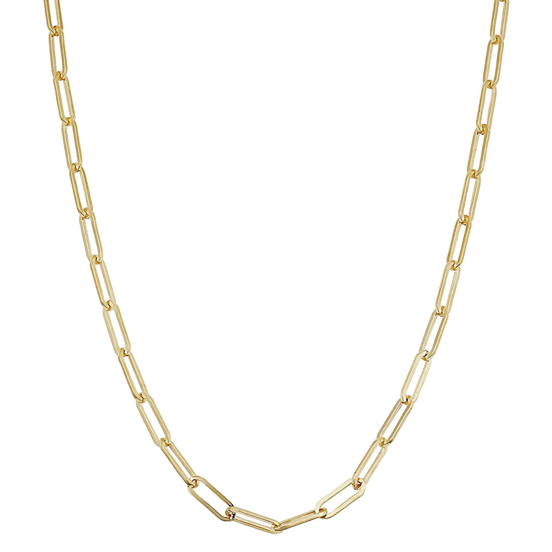 9ct Gold Paper Clip Link Chain