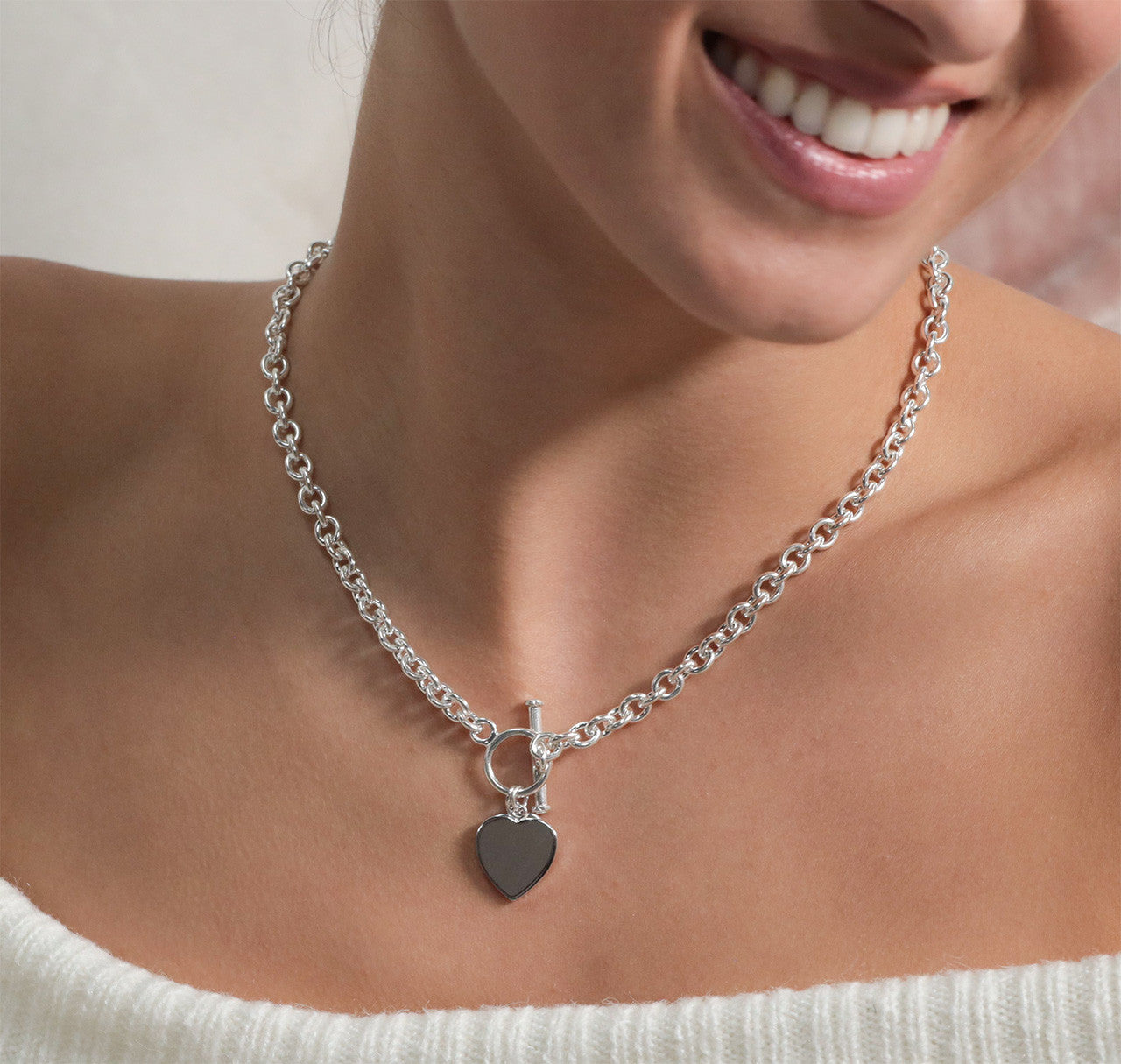 Sterling Silver T-Bar Necklace – NinaBreddal