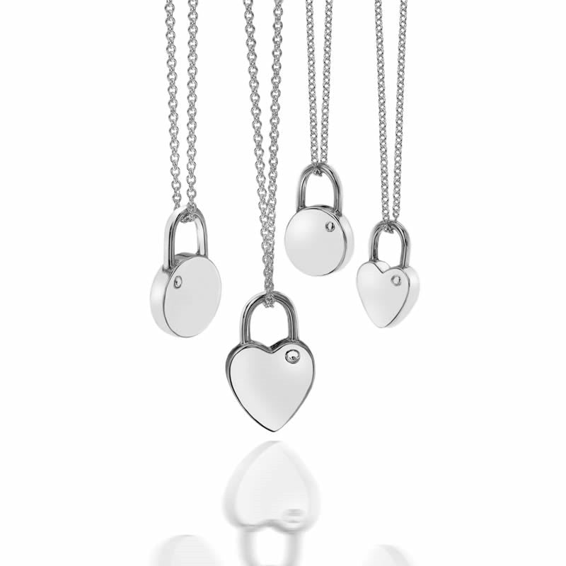Love Locks | Silver Heart Padlock Necklace