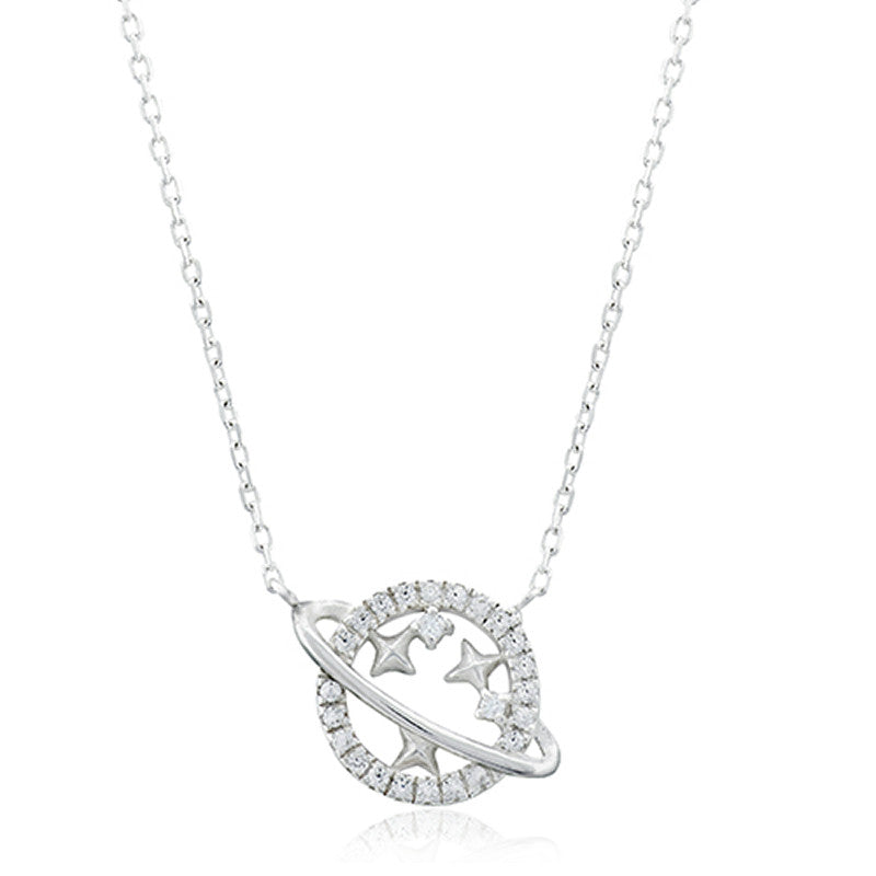Sterling Silver Planet Necklace