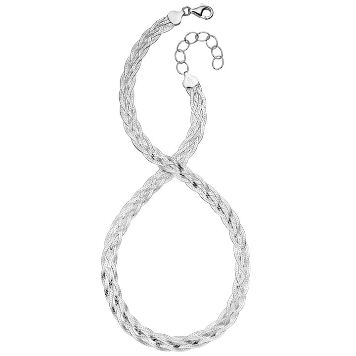 Sterling Silver Braided Herringbone Chain
