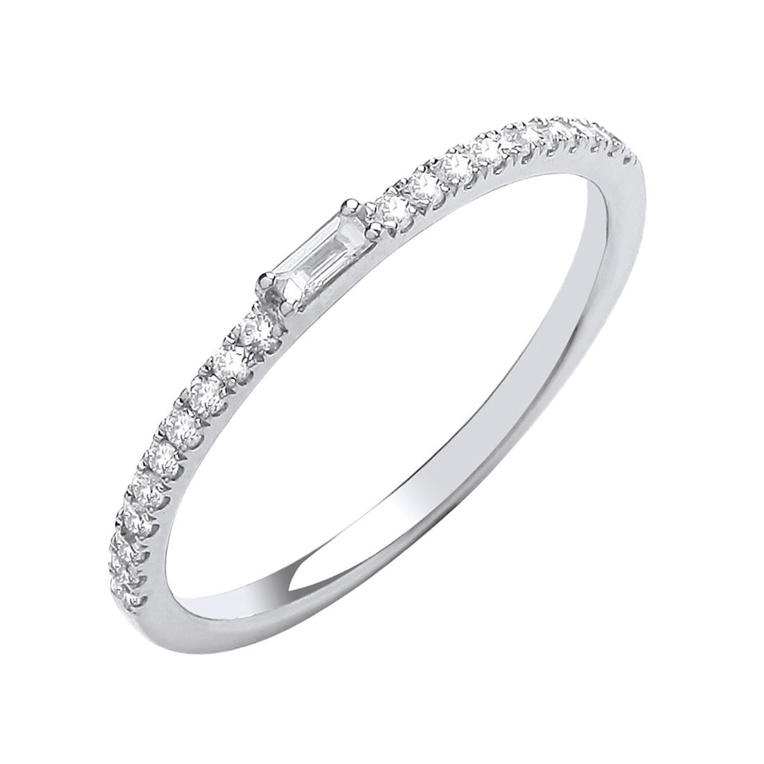 18 Karat Gold Eternity Baguette Diamond Ring With 0.85 Carat Total Weight –  Noémie | Baguette diamond band, Diamond rings bands, Eternity ring diamond