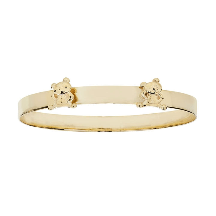9ct Gold Expandable Teddy Baby Bangle